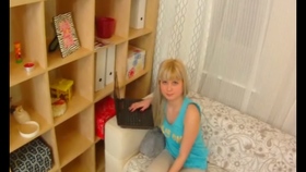 Her narrow pink slit