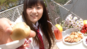 Ryo Asaka arousing Asian teen takes a sensual shower