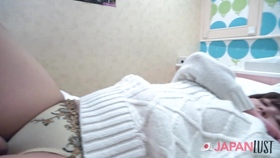 Chubby Japanese Teen Bred In Her Hairy Pussy POV
